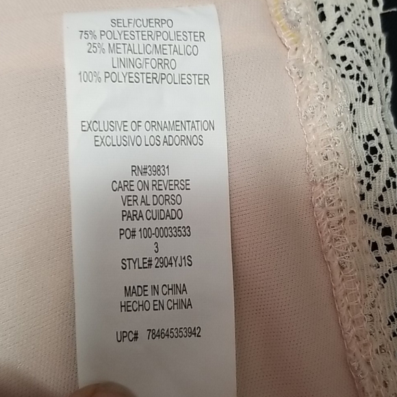 NWT Sequin Hearts crop lace top - Picture 6 of 7